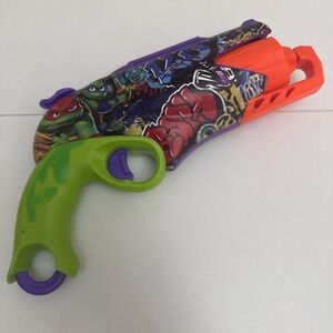 Teenage Mutant Ninja Turtles Mutant Mayhem Nerf w Darts Blaster Gun Weapon TMNT